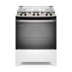 Fogão 5 bocas Electrolux Branco Efficient com Mesa Inox, PerfectCook e VaporBake (FE5IB) Bivolt