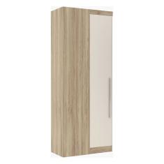 Guarda Roupa Canto Reto 1 Maleiro 2 Cabideiros 90Cm Master Luciane Móveis