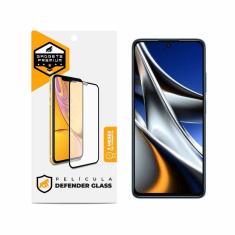 Película Defender Glass para Xiaomi Poco X4 Pro 5G - Preta - Gshield