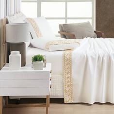 Jogo Lençol Supreme Queen 04 Peças 400 fios - Of White