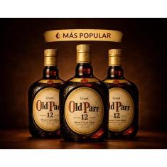 Whisky Grand Old Parr 12 Anos 1l 3 unidades