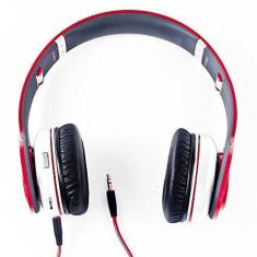 Fone De Ouvido Stereo Headphone Vermelho Logic - Ls 22I Rd