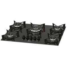 Fogão Cooktop Fischer 5 Bocas Tripla Chama Fit Line