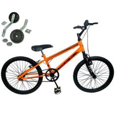 Bicicleta Infantil 5 A 8 Anos Aro 20 + Rodinha Lateral  - Wolf Bike