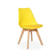 Cadeira Eames Wood Leda Design - Amarela