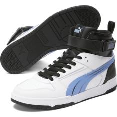 PUMA - Tênis masculino Rbd Game High Speed 2, Puma Branco/Team Light Blue, 42
