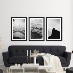 Kit 3 Quadros Decorativos Rio De Janeiro Brasil 40X60Cm - Datela