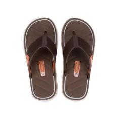 Chinelo Cartago Malaga Sport 12308 37/44, Branco, Marrom, Laranja, 42