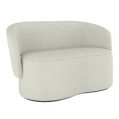 Sofá Namoradeira Lugares Orgânico Bouclê Luxo Balaqui Boucle Bege