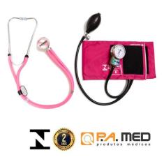 Kit Enfermagem Medidor De Pressão Esfigmomanometro + Estetoscópio - PA
