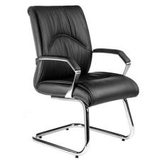 Poltrona Diretor Luxuosa com Base Fixa Linha Eiffel Preto - Design Off