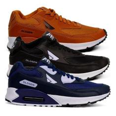 Kit 3 Tenis Masculino Casual Esportivo Confortável Academia - Oldsen, 