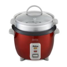 Panela Elétrica Multifuncional 110V - Philco, Vermelho, 110V