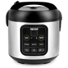 Panela Elétrica de Arroz, 1 L, 450W, preta, 110v, AROMA HOUSEWARES ARC 994SB, Preto