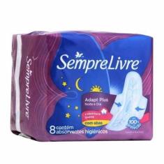 Absorvente Sempre Livre Adapt Plus - Noite E Dia Com Abas