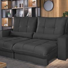 Sofá Retrátil e Reclinável Thor - Molas Ensacadas 290 Cm – Veludo