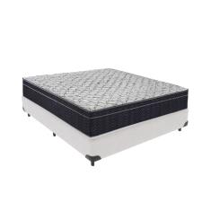 Cama Box Branco E Colchão Víuvo Ortobom Extra Firme Airtech