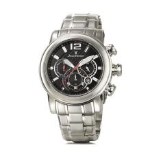 Relógio Pulso Jean Vernier Masculino Aço Cronografo Jv00196