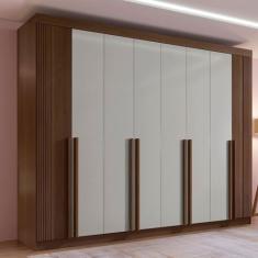 Guarda-Roupa Casal MDF 8 Portas Ripado Imperio - D Doro