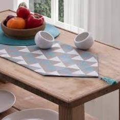 Trilho de Mesa Esplendor Boston 032x090cm Jolitex, Marrom, Retangular