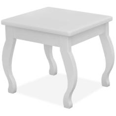 Banqueta Para Penteadeira Em Mdf 022034 Branco Lpa Branco - MÓVEIS LUA