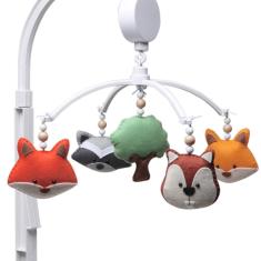 Móbile Musical Raposa E Amigos Quarto Bebê Infantil