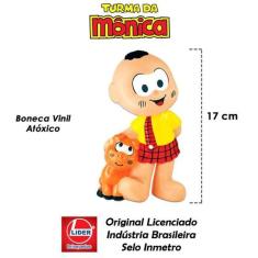 Boneco De Vinil Cascão Turma Da Monica Lider Brinquedos