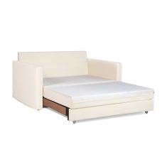 Sofá Cama Castor Casal Salerno Max Suede Bege