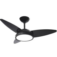 Ventilador de Teto 3 Pás Led 220v Clm At Lykan Tron Ventiladores Preto