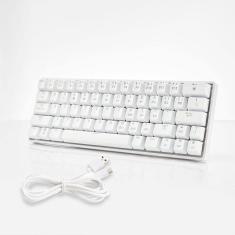 Teclado mecânico de 63 teclas durável com teclas coloridas