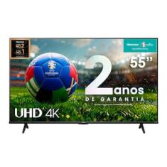 Smart TV 55" UHD 4K Mini LED Hisense 55U6N Google TV, Processador com AI, HDR10+, Dolby Atmos, Sports Mode, Game Mode Plus e Compatível com Alexa