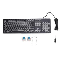 Teclado Mecânico para Jogos, Interruptor Azul 104 Teclas Teclados Retroiluminados RGB, Teclado de Computador Mecânico Com Fio USB para 7 8 10 XP para OS X PC Laptop Desktop PC