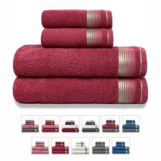 Jogo De Toalhas Gigante 4 Peças 380g-m2 100% Algodão Sublime - Terracota