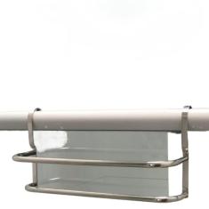 Suporte Duplo Porta Toalhas Toalheiro Para Box Alto Brilho