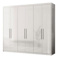 Guarda Roupa Casal Venice 62580 Branco Brilho - Demóbile
