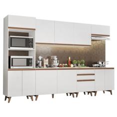 Cozinha Completa Madesa Reims 320002 com Armário e Balcão - Branco