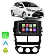 Kit Multimidia Android 7 Polegadas Yaris 2018 a 2024 Carplay + Moldura