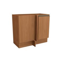 Balcão de Cozinha Modulado Maxxi G748 Canto Reto c/ 1 Porta s/ Tampo 98cm Canela - Kappesberg