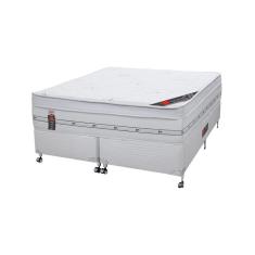Cama Box + Colchão Castor Com Massageador Queen Niponpedic One Face Pocket 158x198x60cm