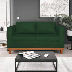 Sofá 2 E 3 Lugares Europa 180cm Suede - Doce Sonho Móveis Verde