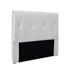 Cabeceira Cama Box Casal 140 cm Aquilla Linho Grigio S04 - D`Rossi