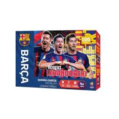 Quebra-Cabeça Colecionável Lewandowski Barça 100 Peças Mimo Toys - 252