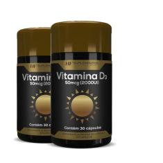 2x vitamina d3 2000ui 30caps premium hf suplements
