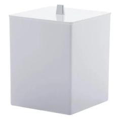 Lixeira Quadrada Branca Quadratta 7 Litros