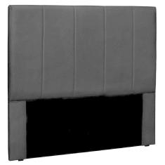 Cabeceira Estofada Cama Box Casal Ravenna 140cm Preto