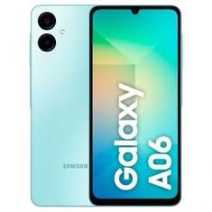 Celular Samsung Galaxy A06 Verde Claro, com Tela de 6,7", 4G, 128GB e Câmera de 50MP & 5MP & 2MP & 2MP - SM-A065MLGGZTO