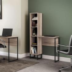 Mesa Escrivaninha Estante Aparador Home Office Industrial