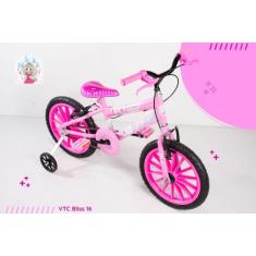Bicicleta Infantil Aro 16 feminina rosa - vtc bliss