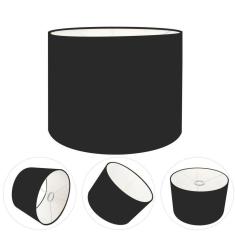 Cúpula Abajur Cilíndrica Cp-7013 ø30x30cm Preto