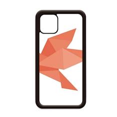 Origami pássaro vermelho padrão abstrato para iPhone 12 Pro Max capa para Apple Mini Mobile Case Shell